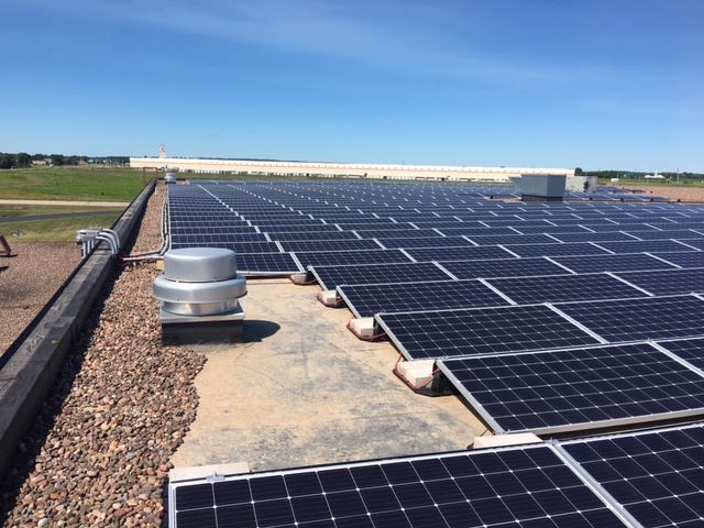 Solar panels at General Beverage